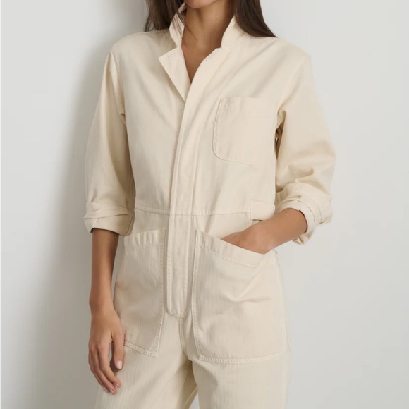 Alex Mill Standard Zip Jumpsuit Coveralls Camel Cotton S - Picture 12 of 16